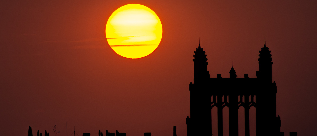 sunset over UIHC